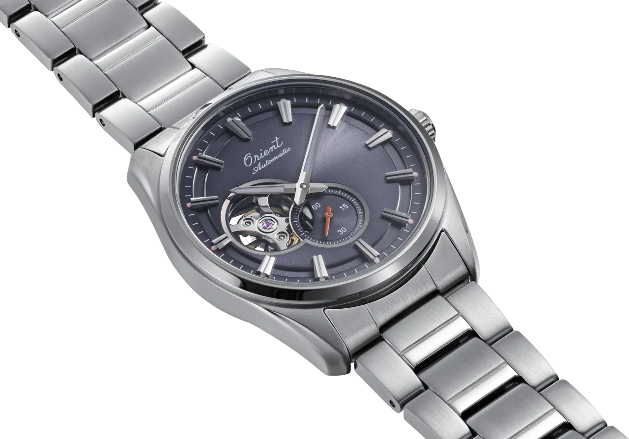 Orient Stretto Semi Skeleton Grey Otomatik RAAR0012N detay görseli 1