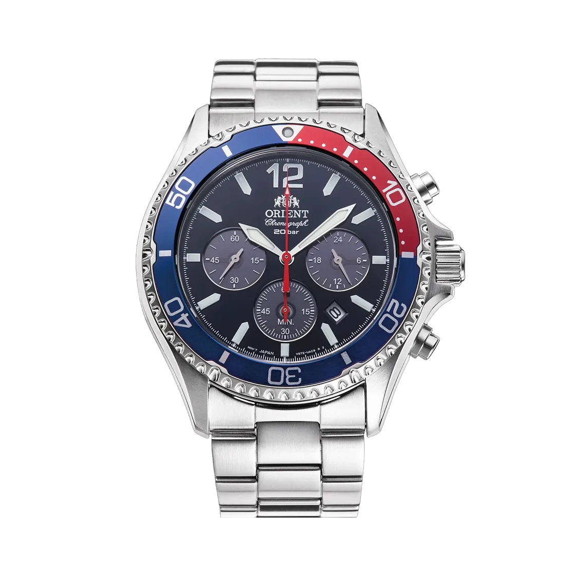 Orient Mako Chronograph Solar Mavi RA-TX0201L