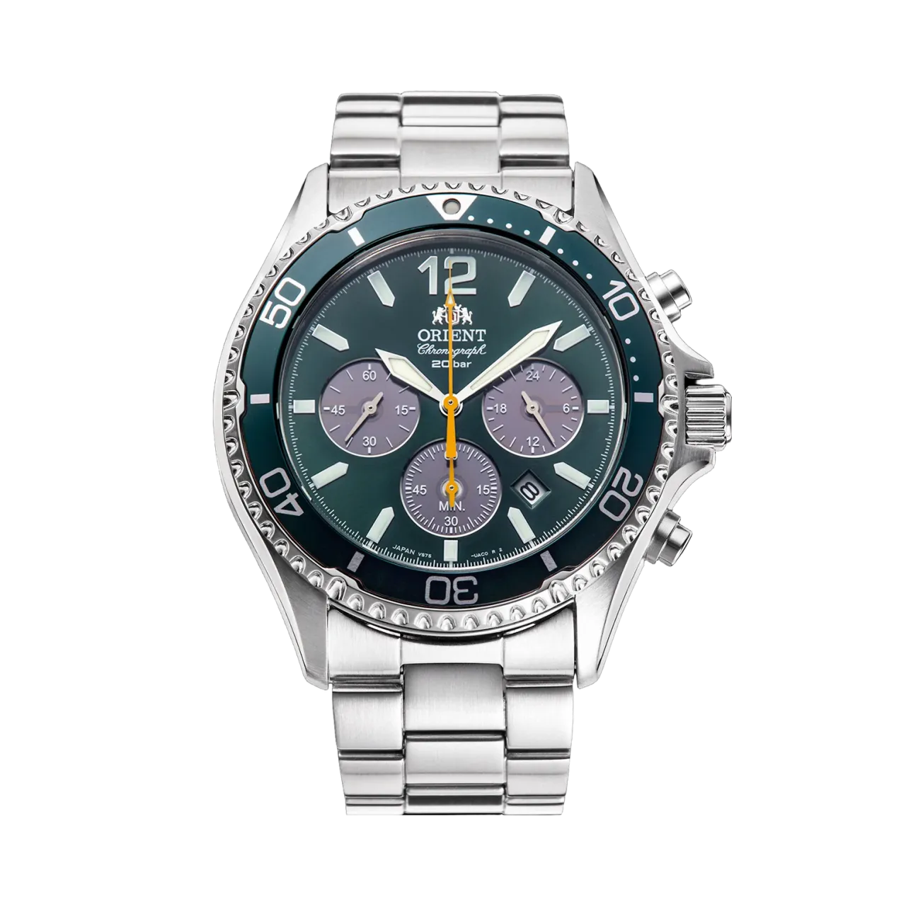 Orient Mako Chronograph Solar Yeşil RN-TX0204E