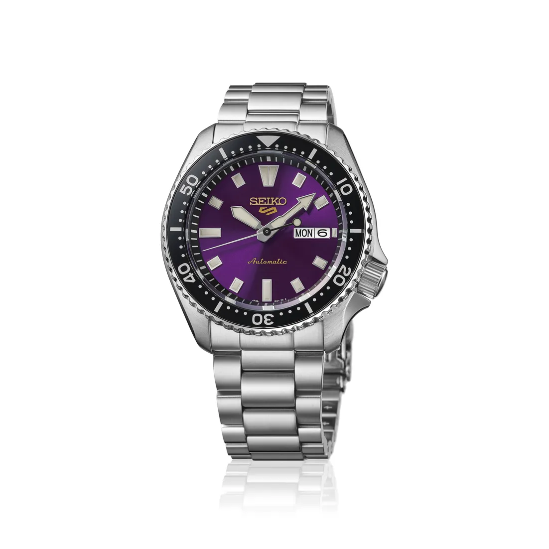 Seiko 5 Sports SKX Otomatik Mor HDB003 detay görseli 4