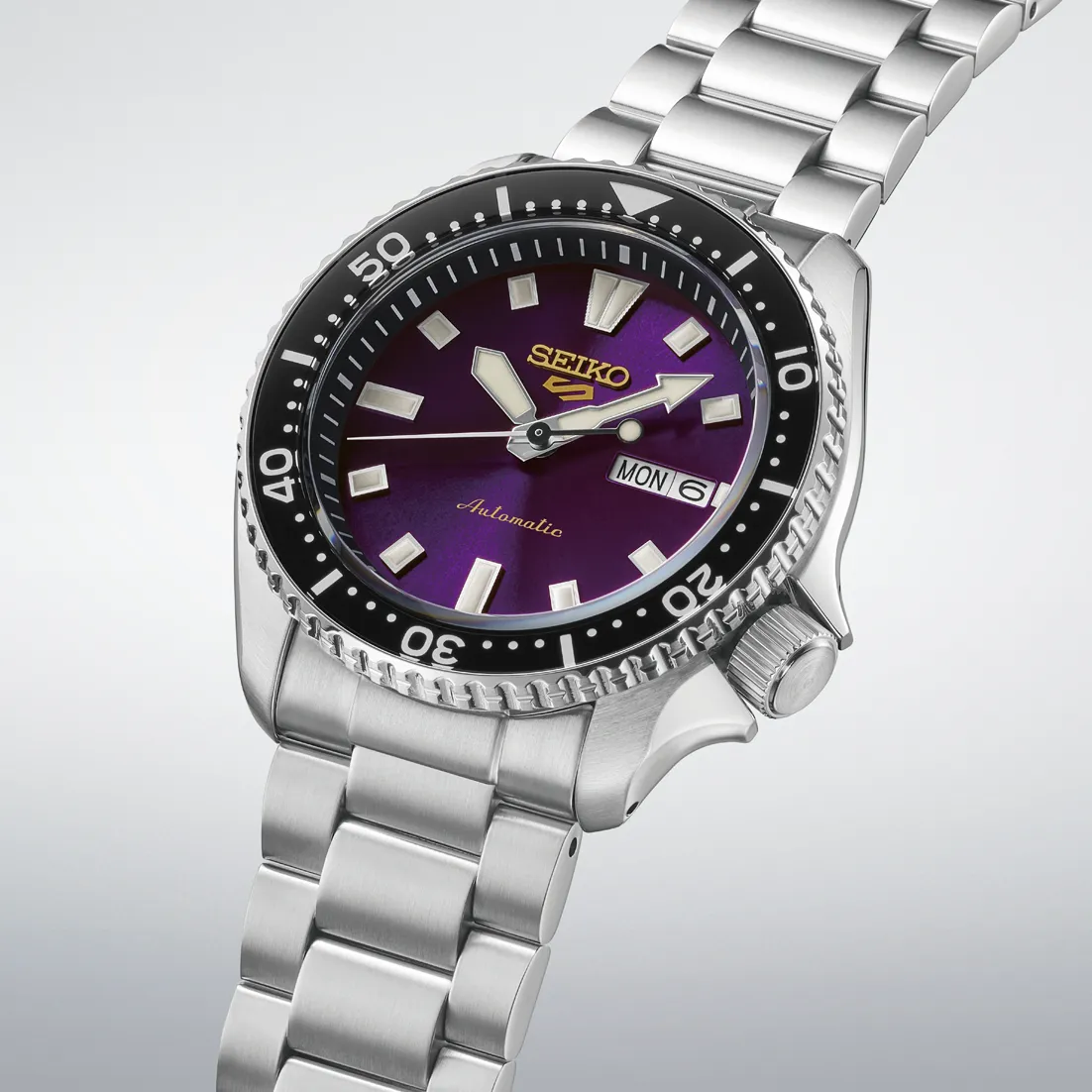 Seiko 5 Sports SKX Otomatik Mor HDB003 detay görseli 1