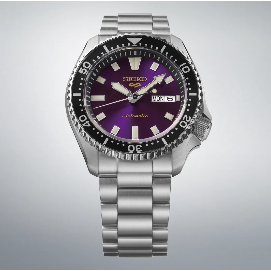 Seiko 5 Sports SKX Otomatik Mor HDB003 detay görseli 3