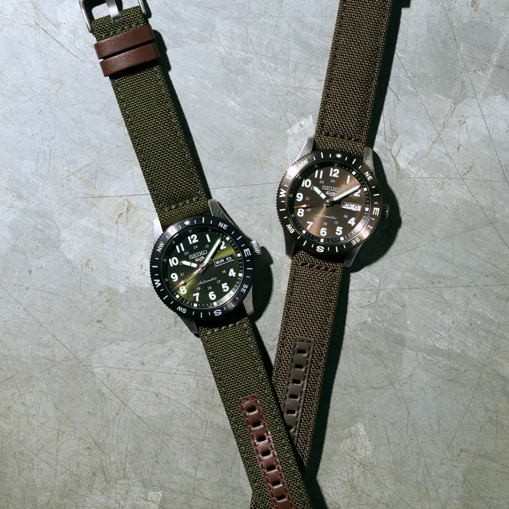 Seiko 5 Sports Field Series Otomatik Kahverengi HDB009 detay görseli 3