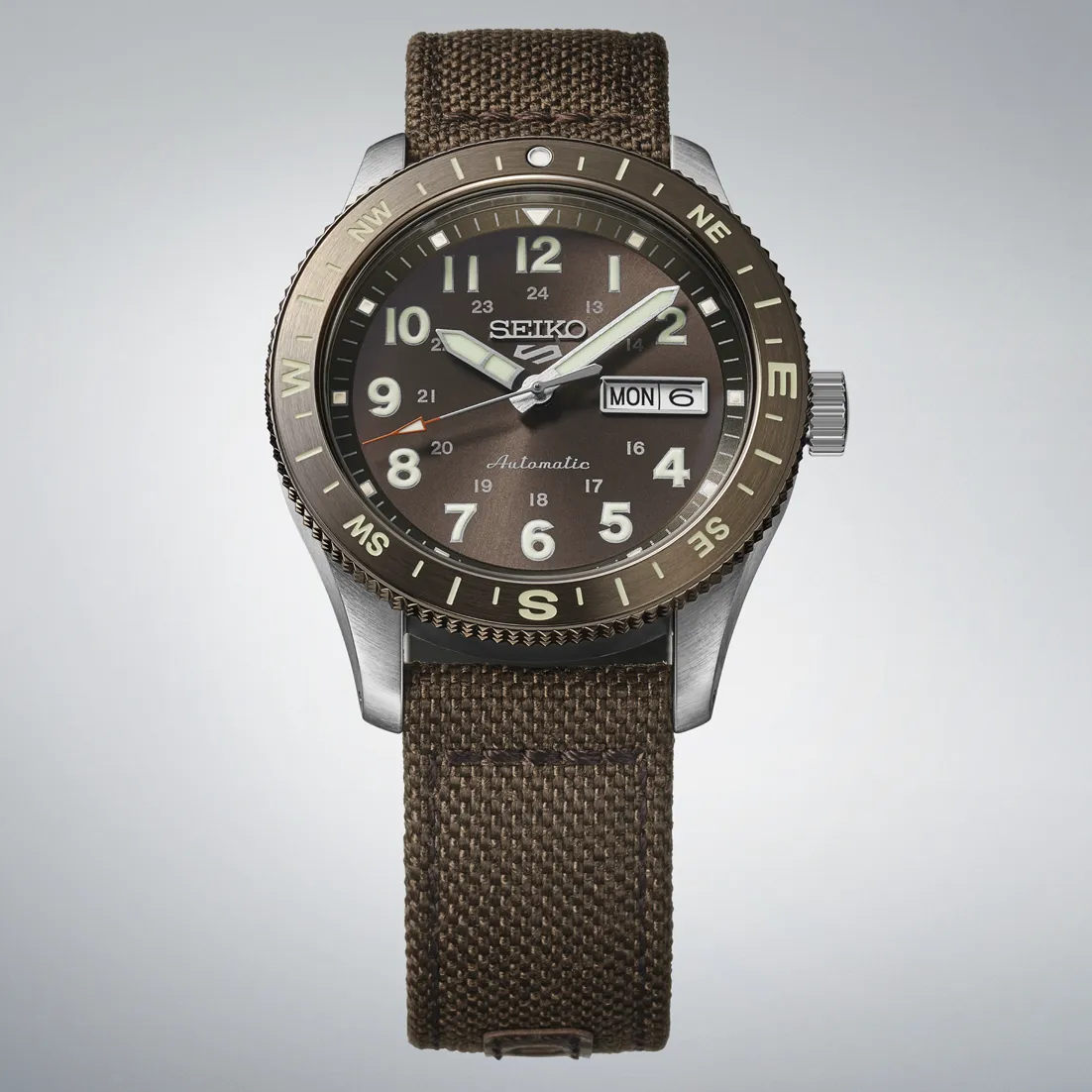 Seiko 5 Sports Field Series Otomatik Kahverengi HDB009 detay görseli 5