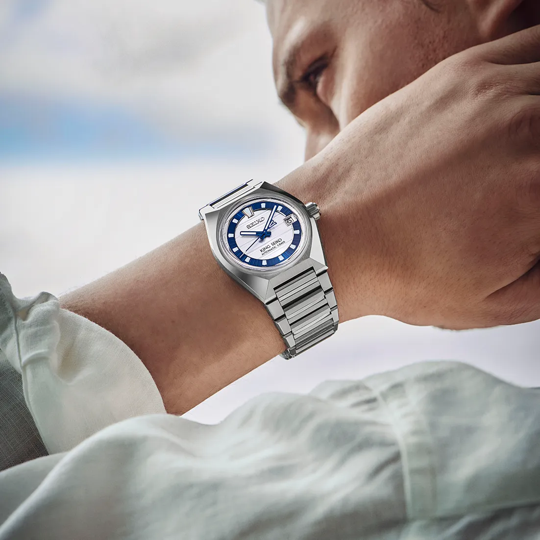 Seiko King Seiko VANAC Otomatik Gümüş-Beyaz HKF004 detay görseli 1