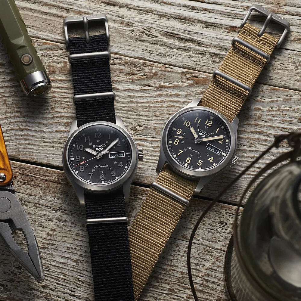 Seiko 5 Sports Field Series Otomatik Siyah SRPG37 detay görseli 2