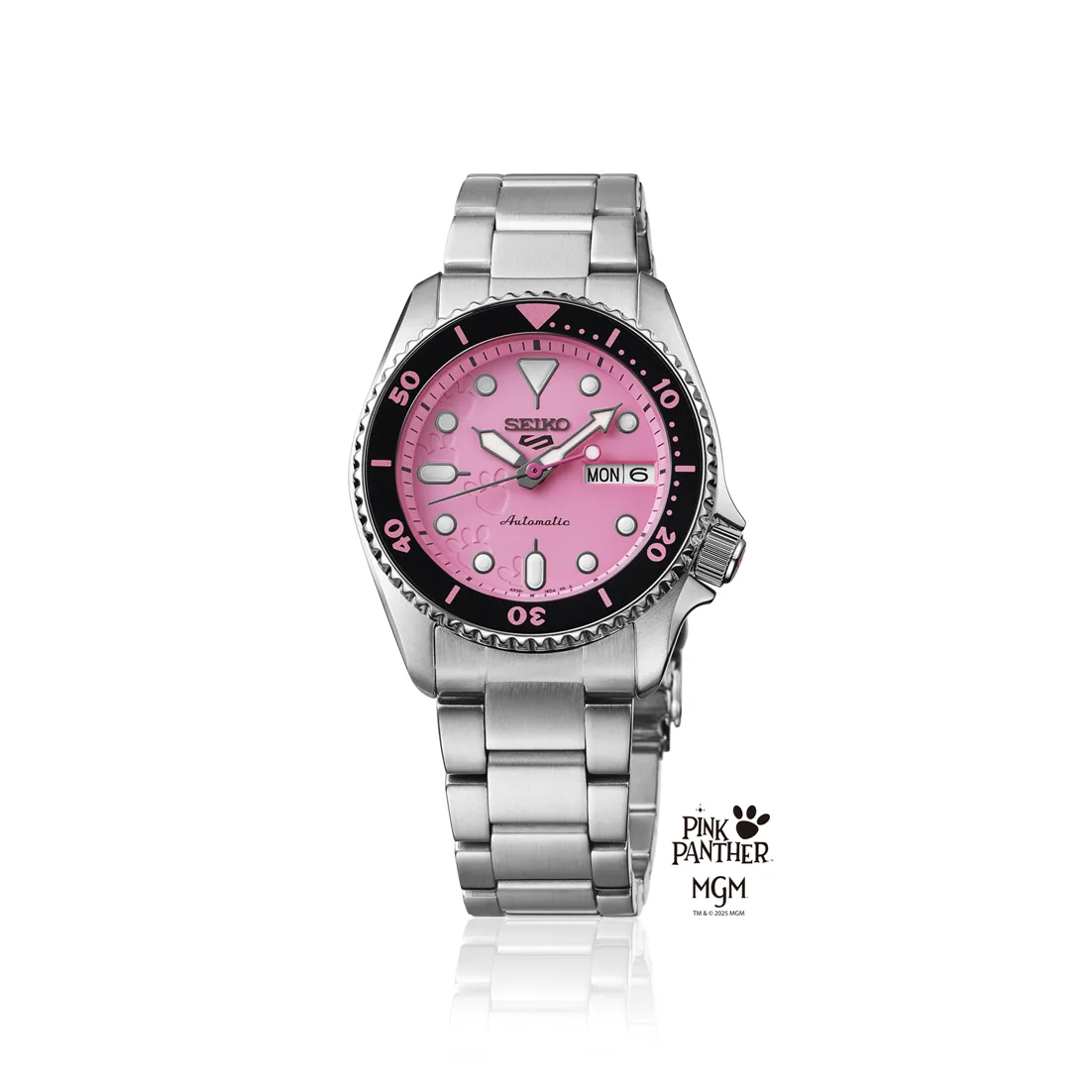 Seiko 5 Sports SKX Serisi Pembe Panter Otomatik SRPM07 detay görseli 3