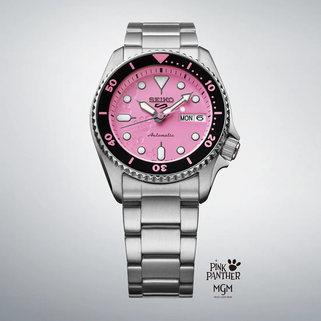 Seiko 5 Sports SKX Serisi Pembe Panter Otomatik SRPM07 detay görseli 2