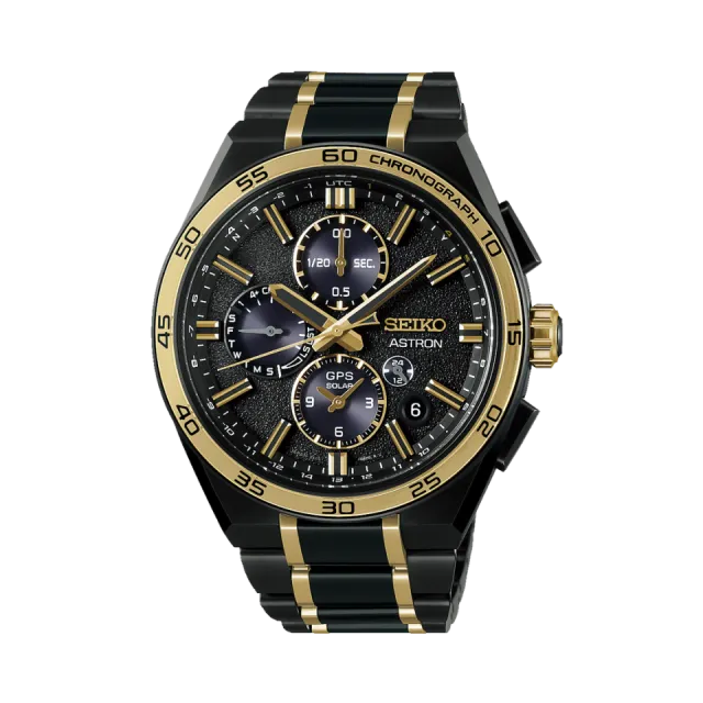 Beğenmek için çift tıkla Seiko Astron GPS Solar Dual Time Chronograph SSH186 Görsel 1