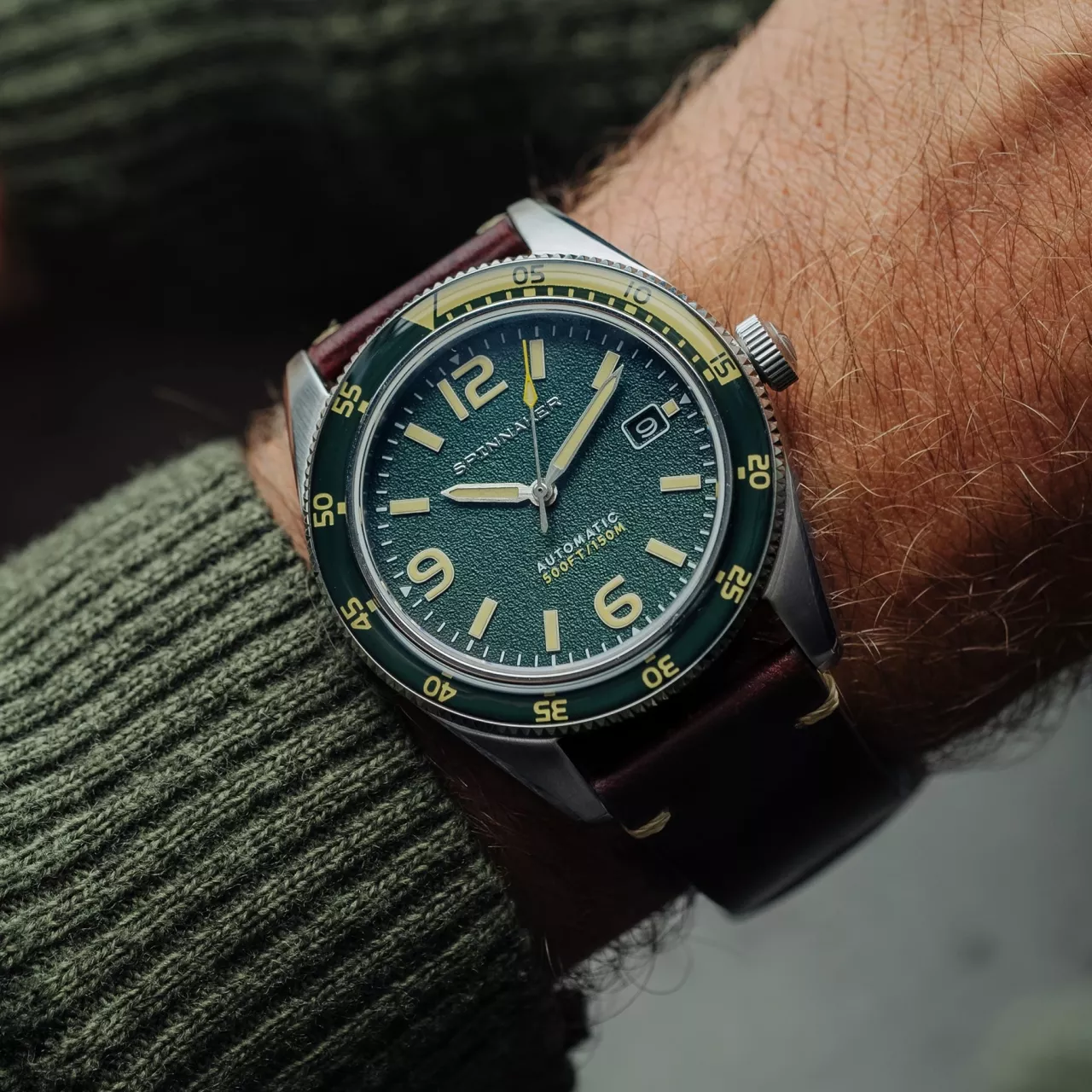 Spinnaker Fleuss Lagoon Green SP-5055-0C Kol Saati detay görseli 1