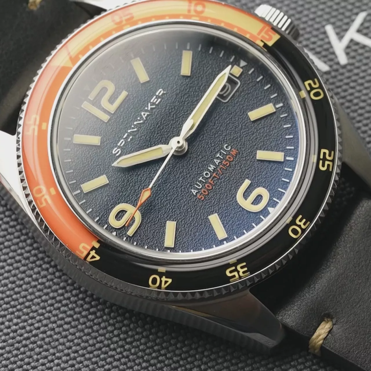 Spinnaker Fleuss Sunset Orange SP-5055-0D Kol Saati detay görseli 2