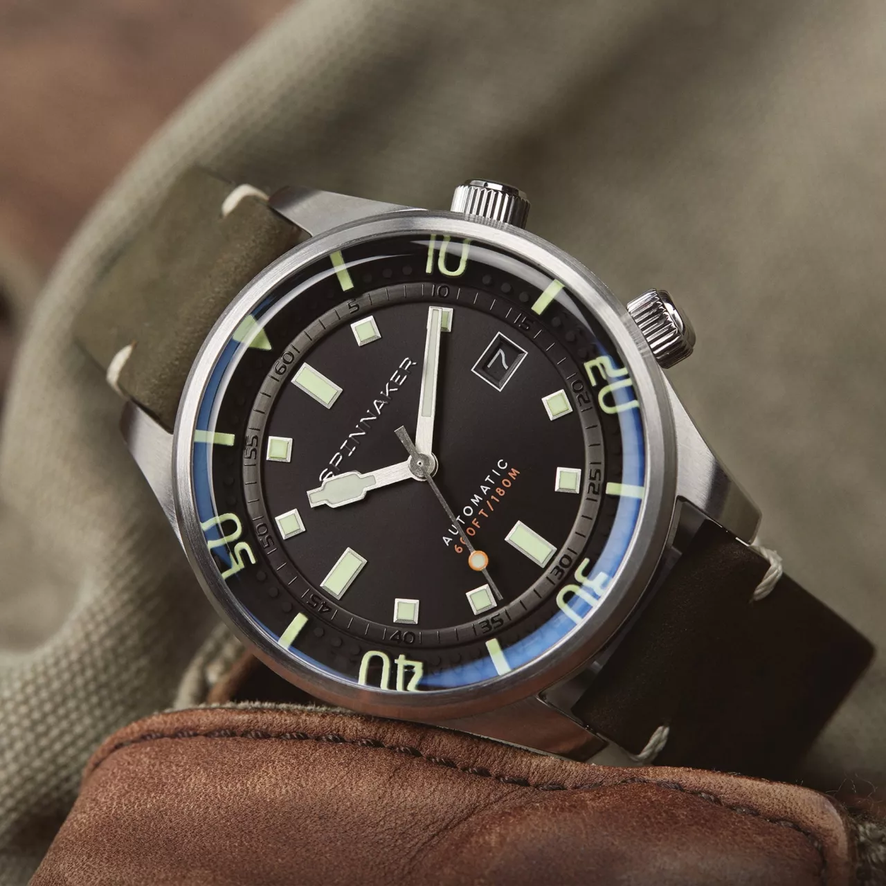 Spinnaker Bradner Olive SP-5062-02 Kol Saati detay görseli 1