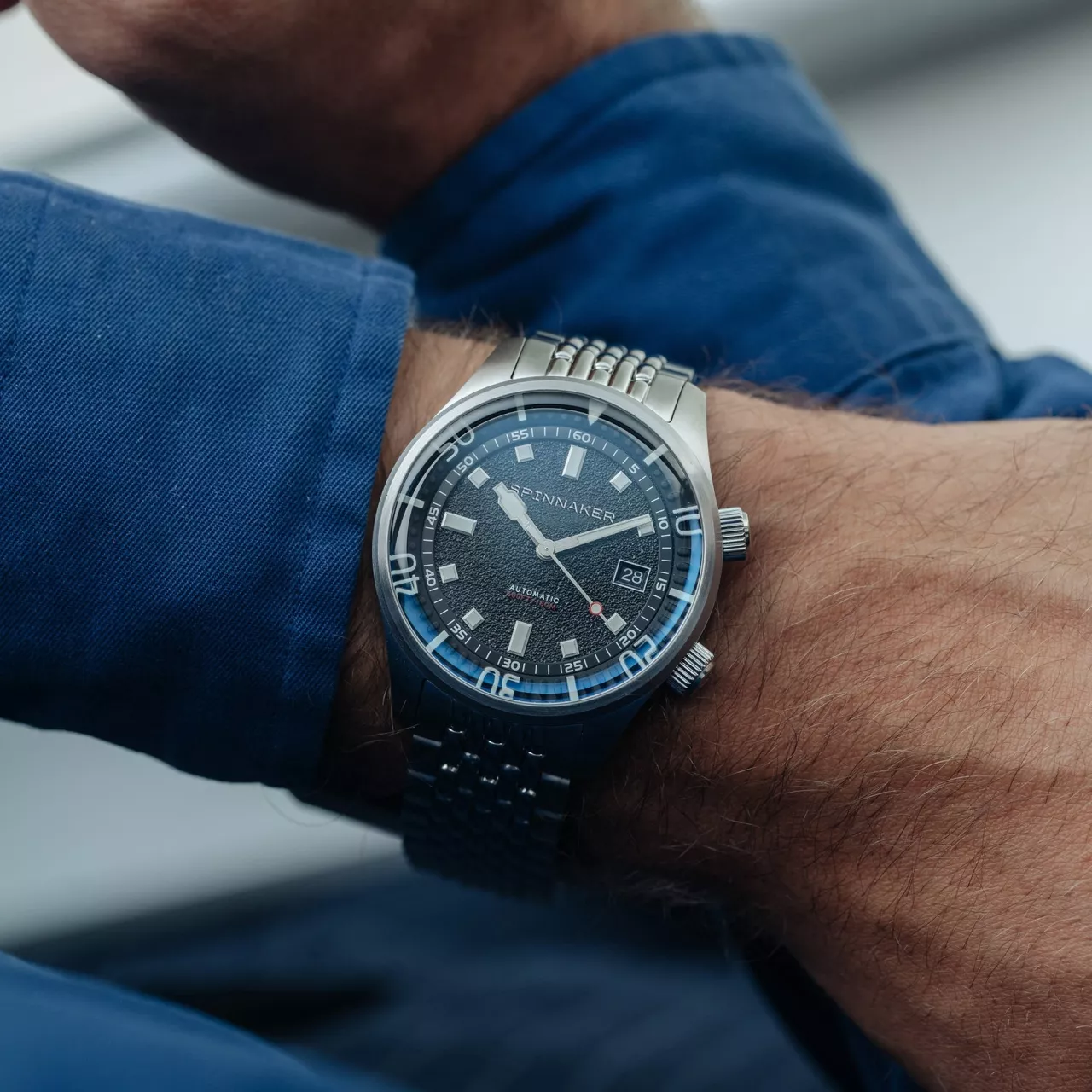 Spinnaker Bradner Petrol Black SP-5062-11 Kol Saati detay görseli 1