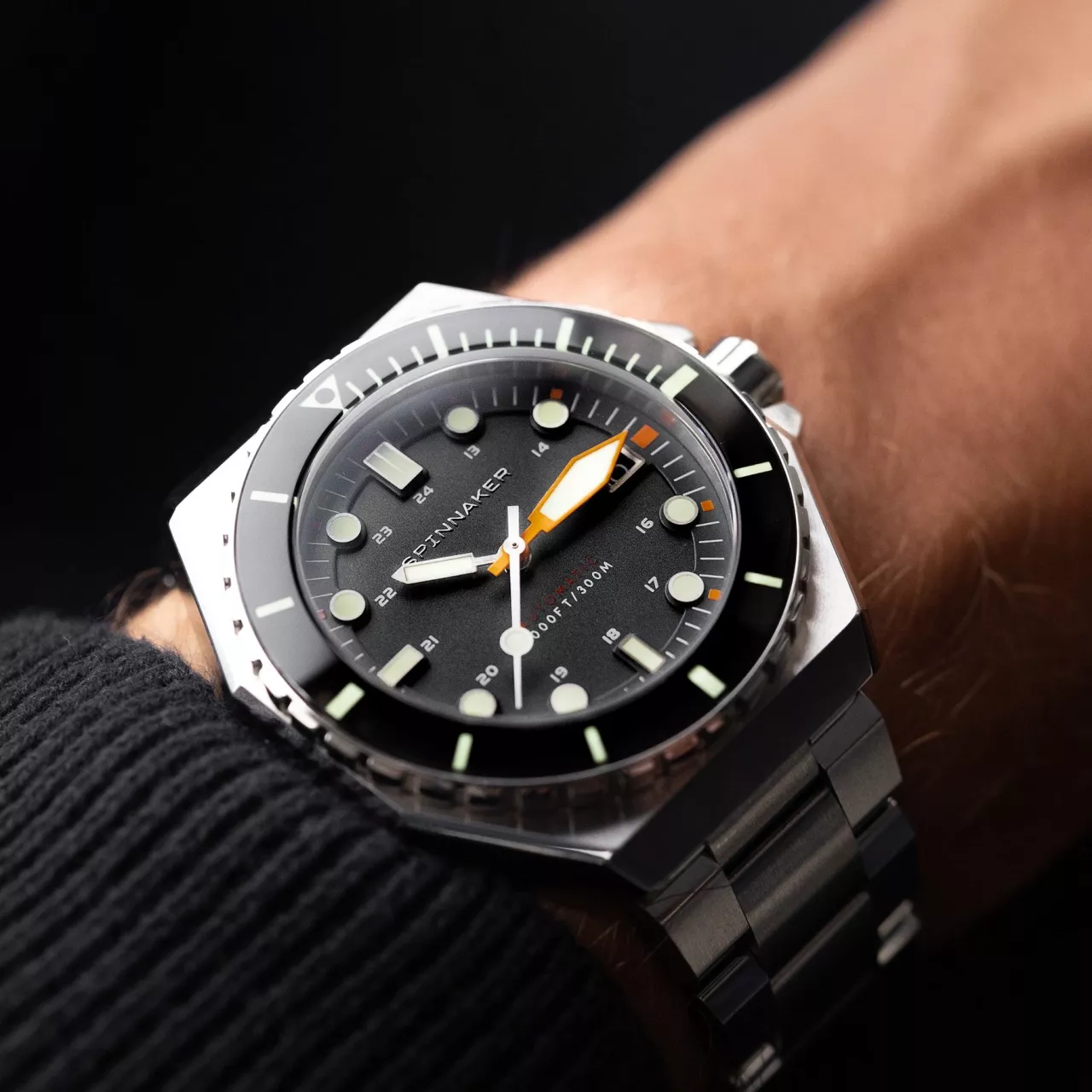 Spinnaker Dumas Nightfall Black SP-5081-FF Kol Saati detay görseli 3