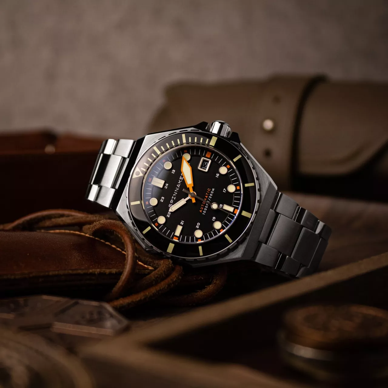 Spinnaker Dumas Nightfall Black SP-5081-FF Kol Saati detay görseli 4