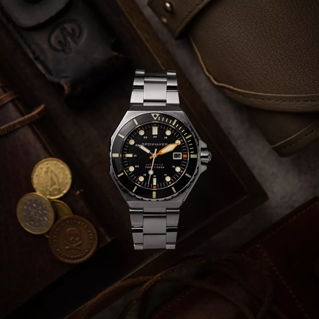 Spinnaker Dumas Nightfall Black SP-5081-FF Kol Saati detay görseli 5