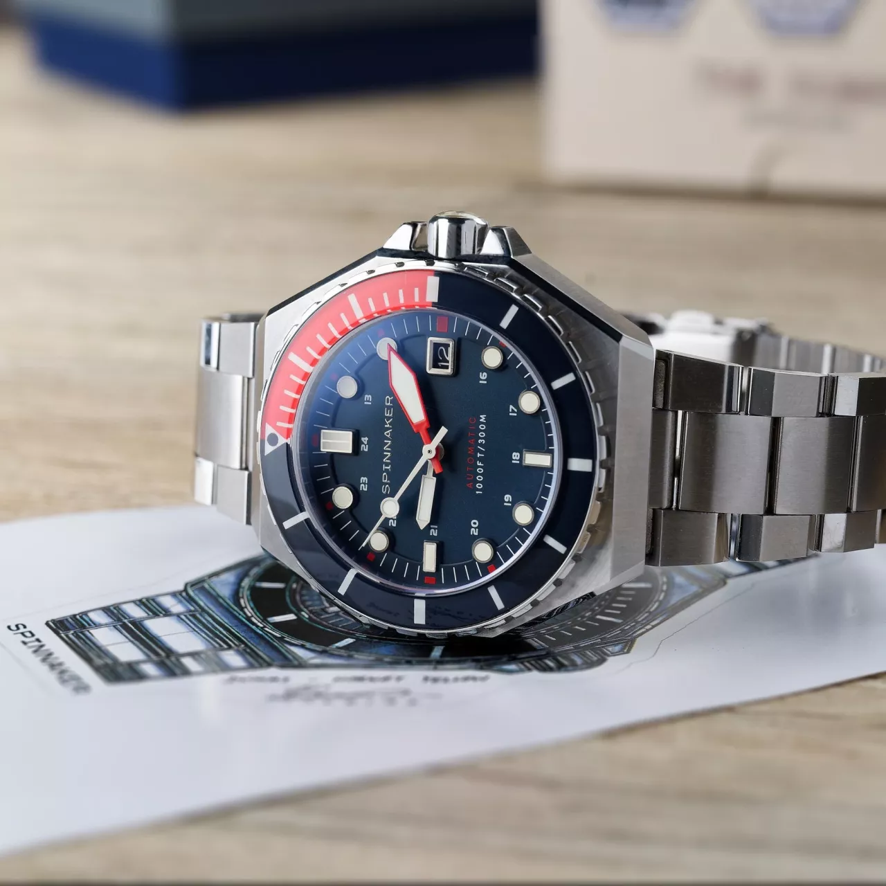 Spinnaker Dumas Naval Blue SP-5081-JJ Kol Saati detay görseli 3