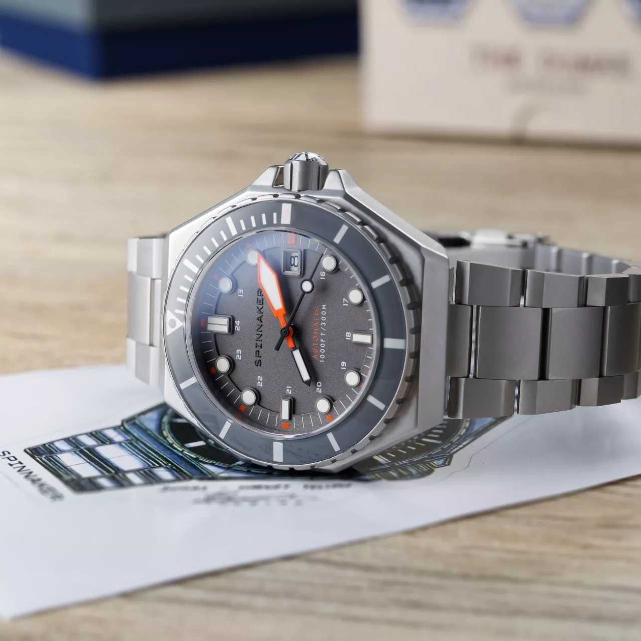 Spinnaker Dumas Graphite Grey SP-5081-KK Kol Saati detay görseli 1