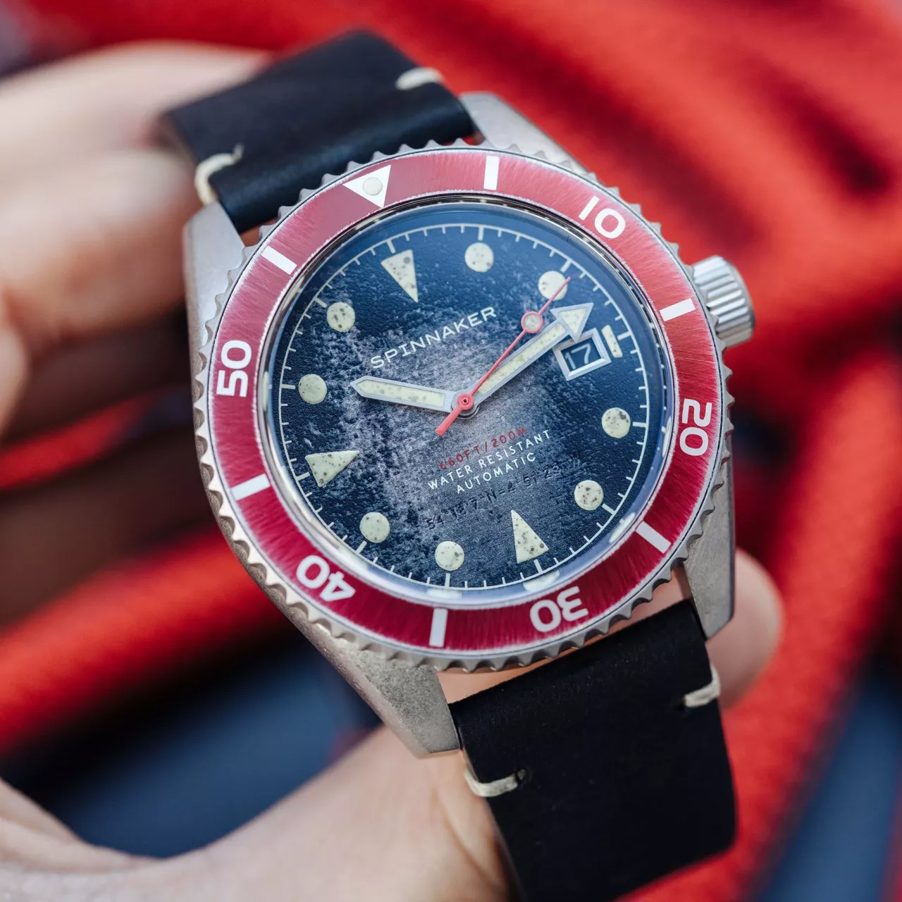 Spinnaker Wreck Distressed Black SP-5089-01 Kol Saati detay görseli 3