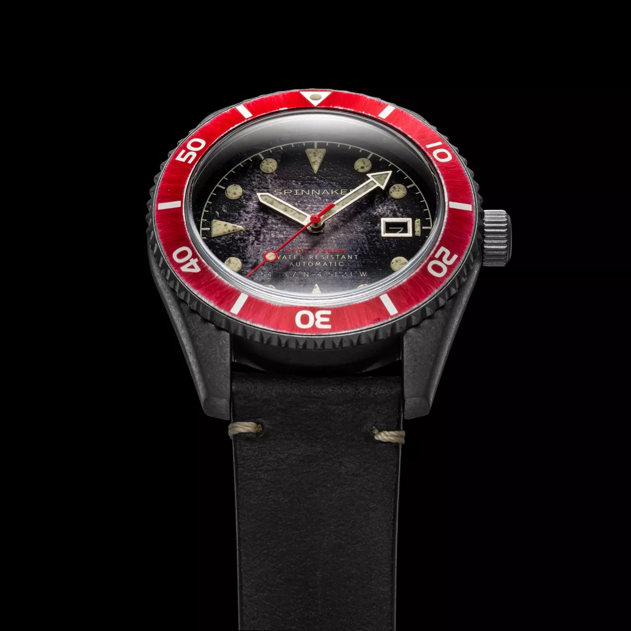 Spinnaker Wreck Distressed Black SP-5089-01 Kol Saati detay görseli 4