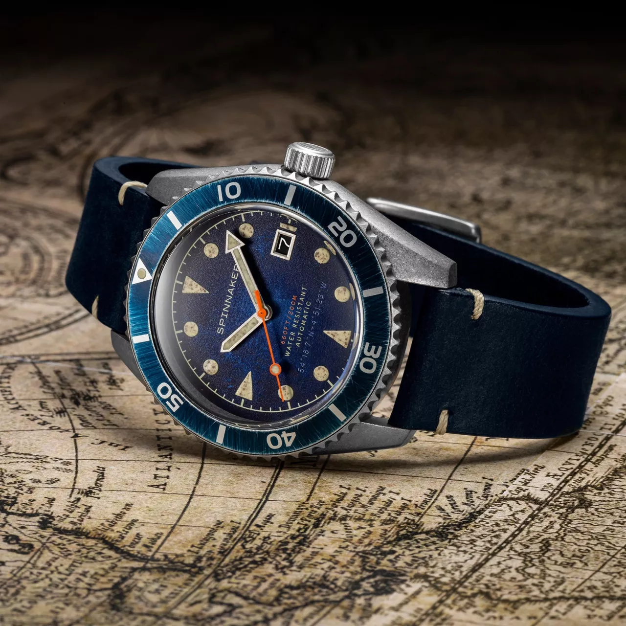Spinnaker Wreck Oxidized Blue SP-5089-02 Kol Saati detay görseli 1