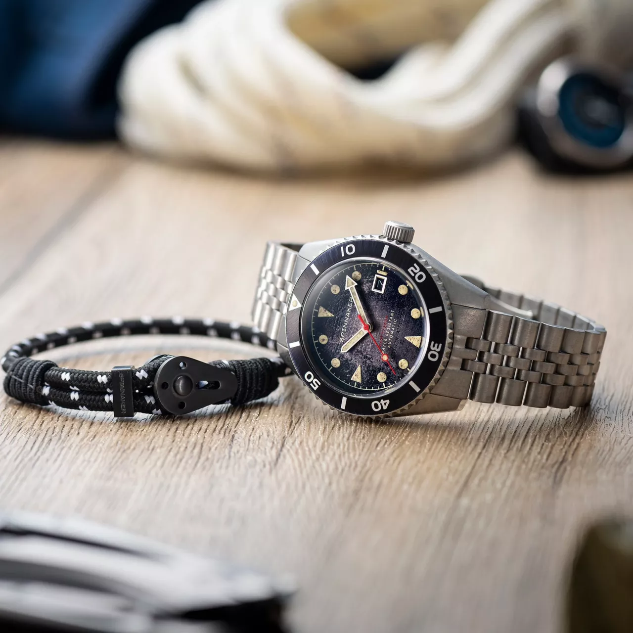 Spinnaker Wreck Barnacle Black SP-5089-11 Kol Saati detay görseli 2