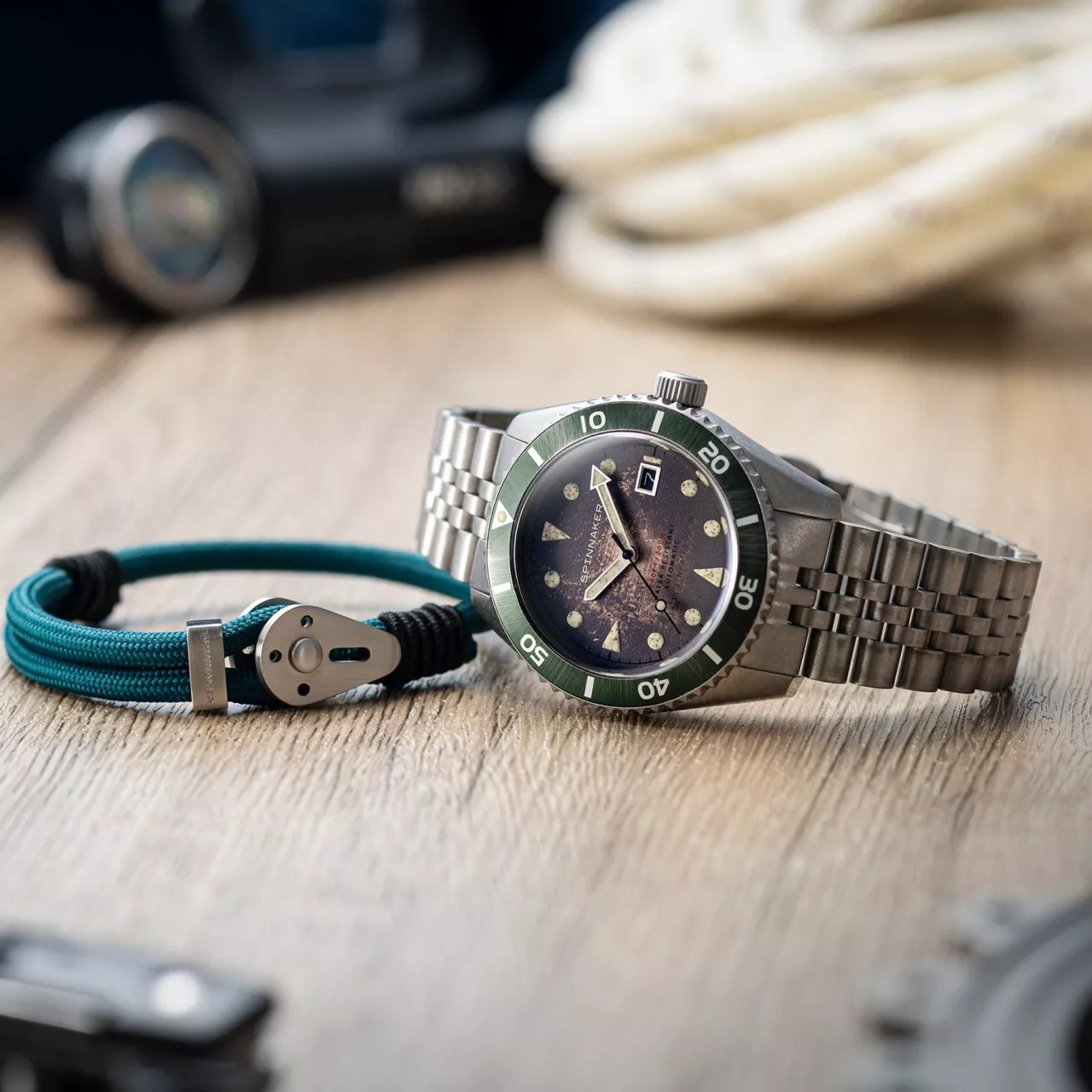 Spinnaker Wreck Rust Brown SP-5089-22 Kol Saati detay görseli 3
