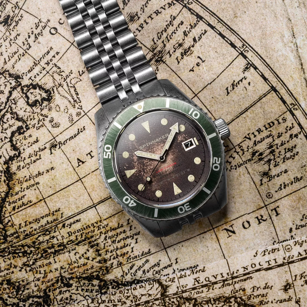 Spinnaker Wreck Rust Brown SP-5089-22 Kol Saati detay görseli 5