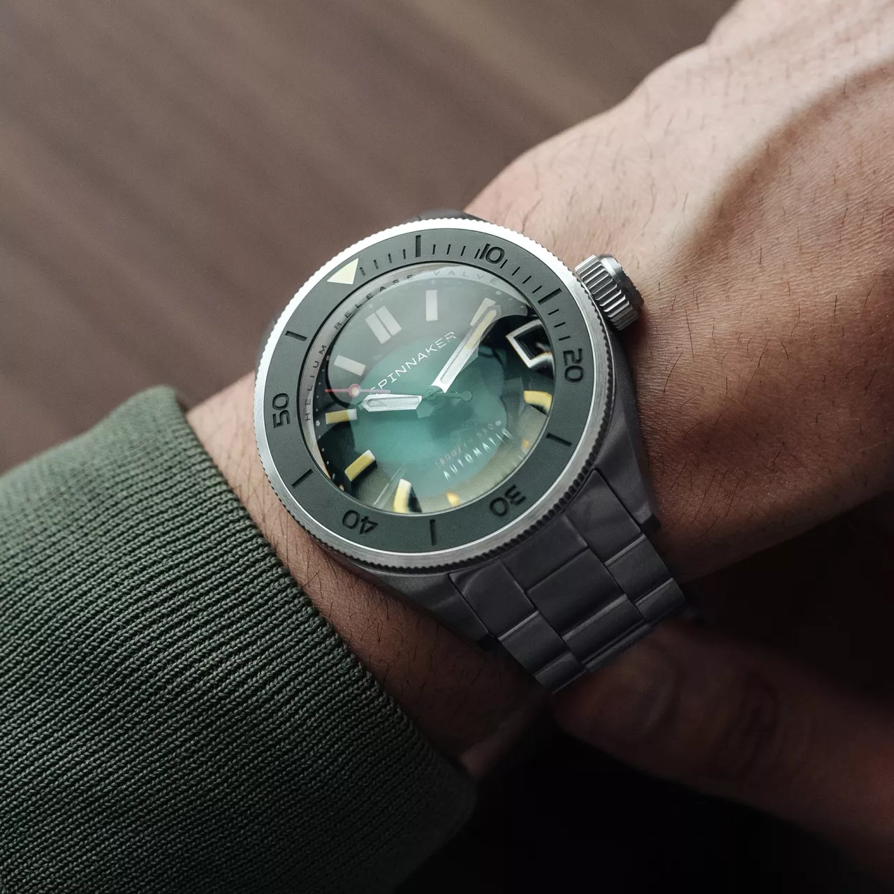 Spinnaker Piccard Hunter Green SP-5098-11 Kol Saati detay görseli 3