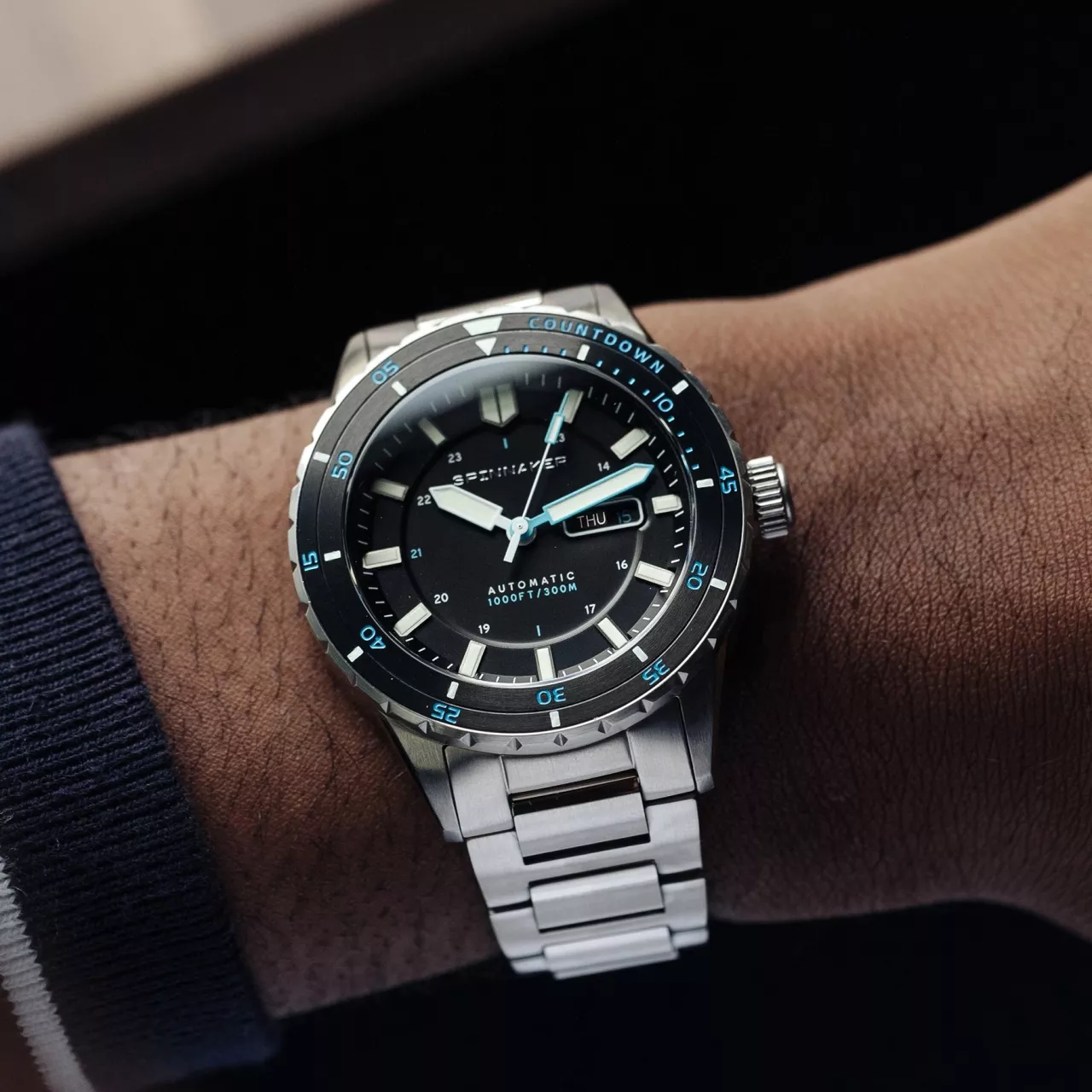 Spinnaker hass Pebble Black SP-5099-22 Kol Saati detay görseli 4