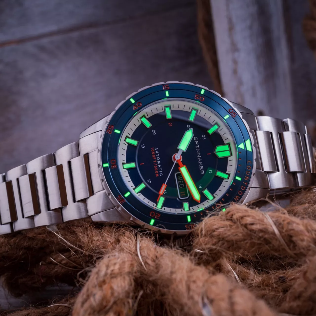 Spinnaker Hass Azure Blue SP-5099-44 Kol Saati detay görseli 5