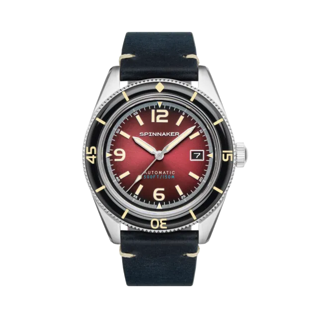 Beğenmek için çift tıkla Spinnaker Fleuss Oxblood SP-5055-07 Kol Saati Görsel 1