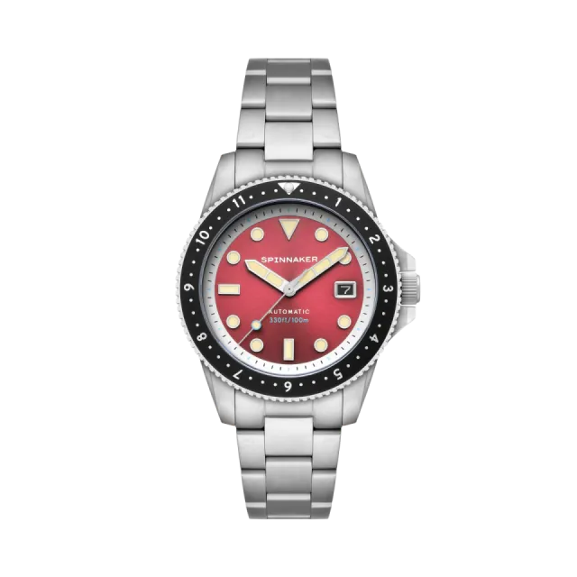 Beğenmek için çift tıkla Spinnaker Croft Pioneer Automatic Sangria Red SP513644 Görsel 1