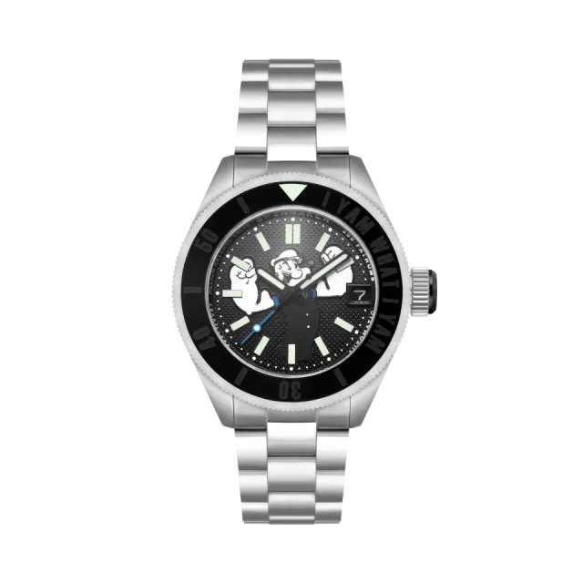 Beğenmek için çift tıkla Spinnaker Piccard Automatic Popeye Forearm Fury Limited Edition Barnacle Black SP517311 Görsel 1