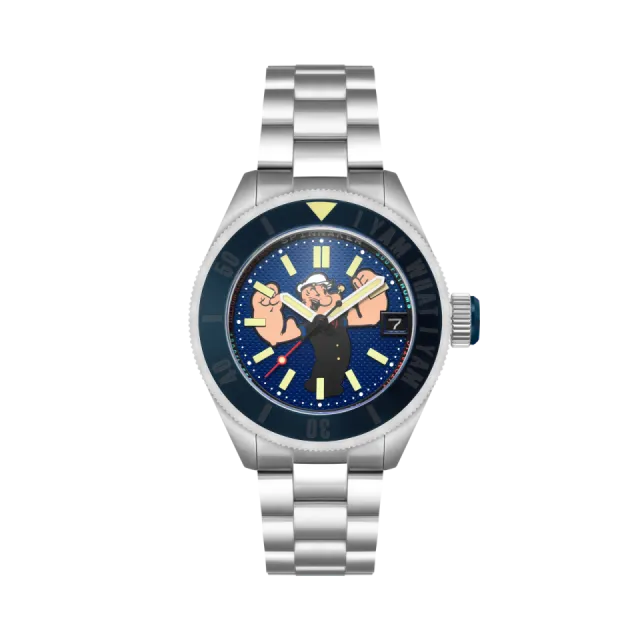 Beğenmek için çift tıkla Spinnaker Piccard Automatic Popeye Forearm Fury Limited Edition Blue SP517322 Görsel 1