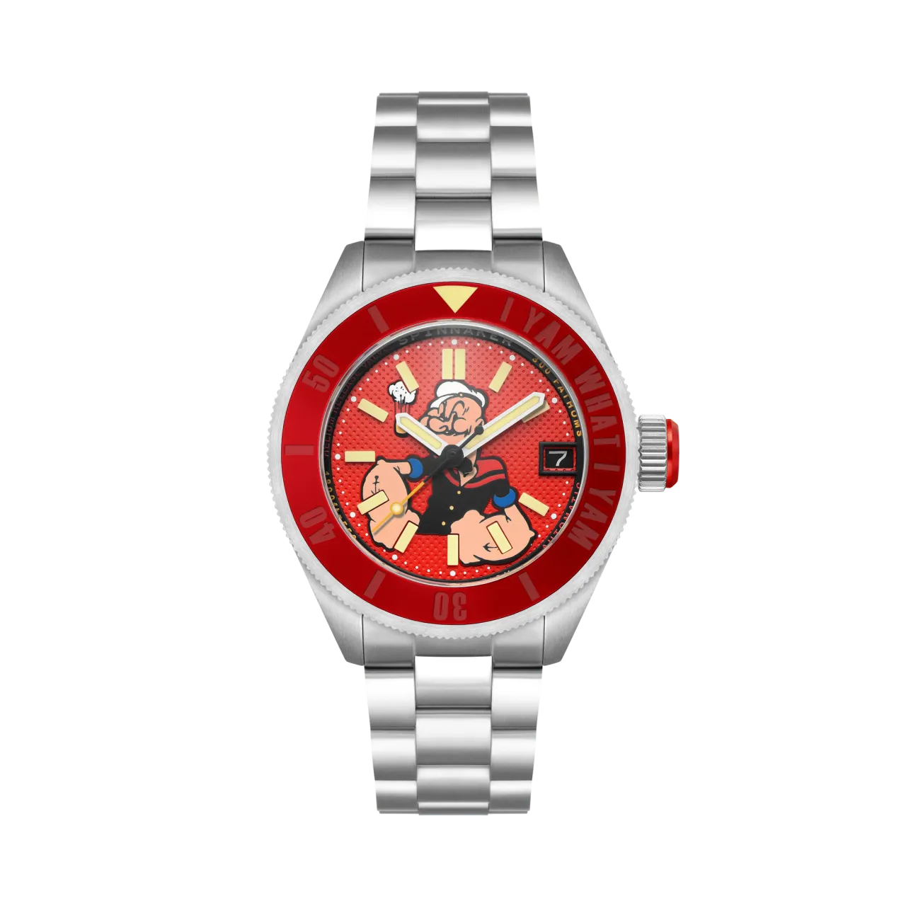 Spinnaker Piccard Automatic Popeye Forearm Fury Limited Edition Blistering Red SP517333