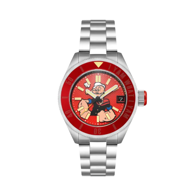 Spinnaker Piccard Automatic Popeye Forearm Fury Limited Edition Blistering Red SP517333