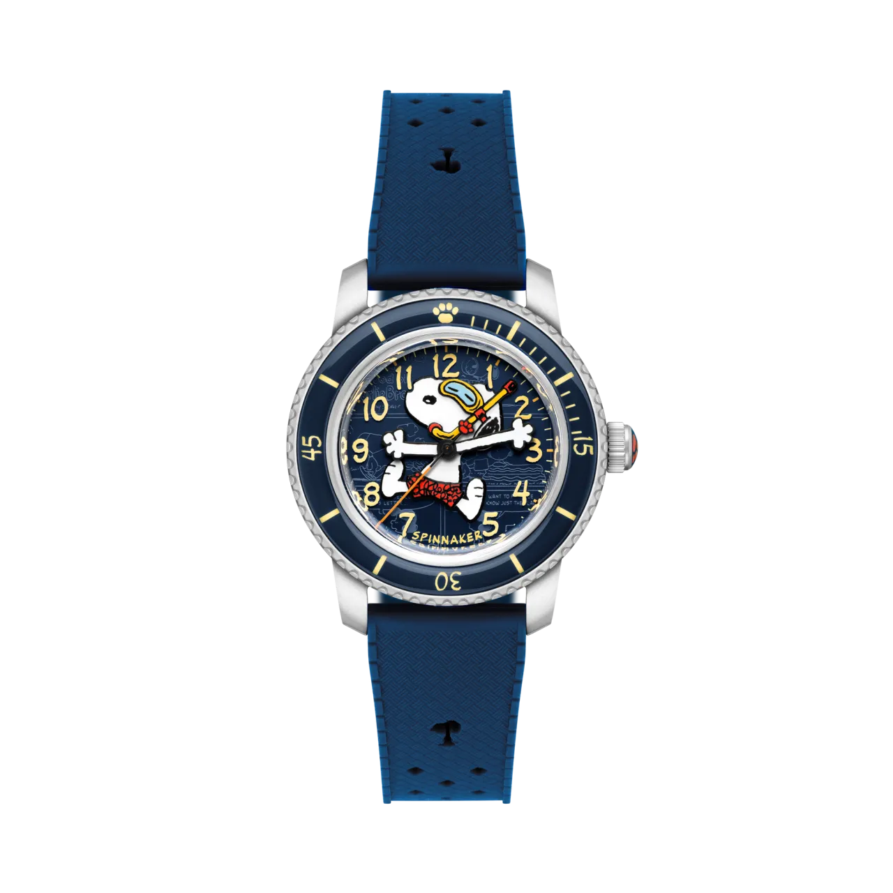 Spinnaker Fleuss 40 Automatic Peanuts Snoopy Seaside Snorkel Limited Edition Cobalt Glimmer SP518602