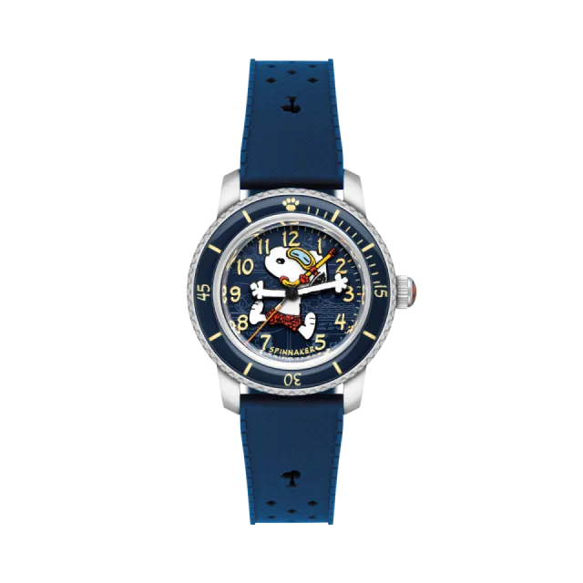 Spinnaker Fleuss 40 Automatic Peanuts Snoopy Seaside Snorkel Limited Edition Cobalt Glimmer SP518602 Görsel 1