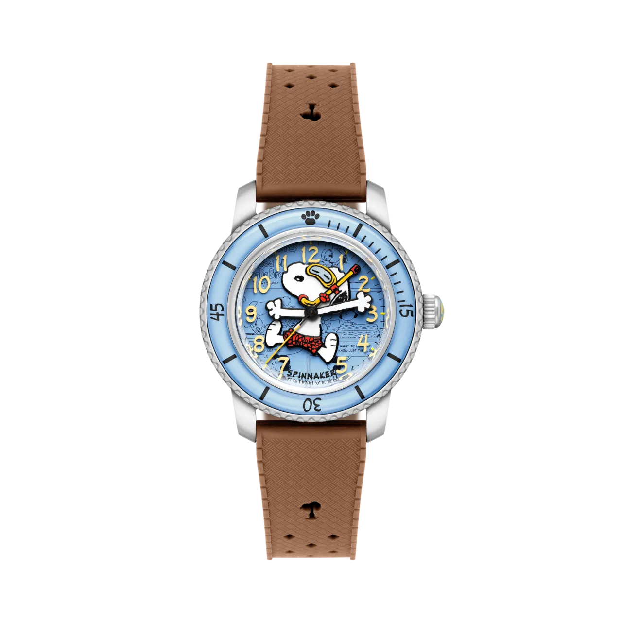 Spinnaker Fleuss 40 Automatic Peanuts Snoopy Seaside Snorkel Limited Edition Breezy Cocoa SP518603