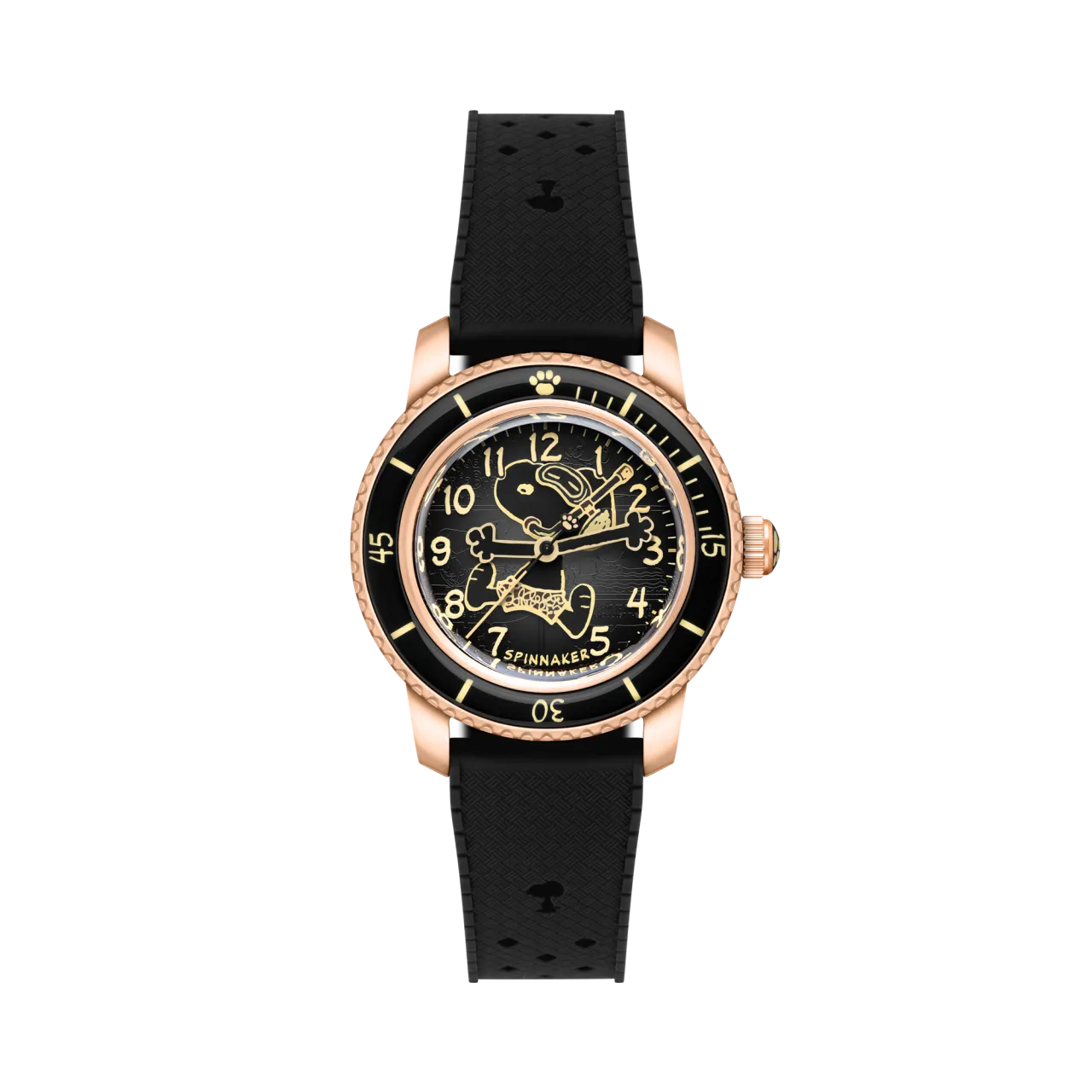 Spinnaker Fleuss 40 Automatic Peanuts Snoopy Seaside Snorkel Limited Edition Obsidian Glow SP518604