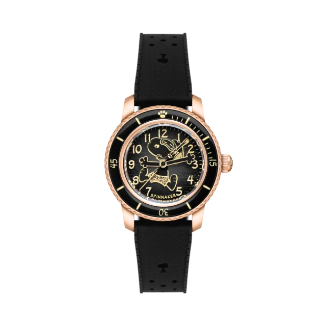 Beğenmek için çift tıkla Spinnaker Fleuss 40 Automatic Peanuts Snoopy Seaside Snorkel Limited Edition Obsidian Glow SP518604 Görsel 1