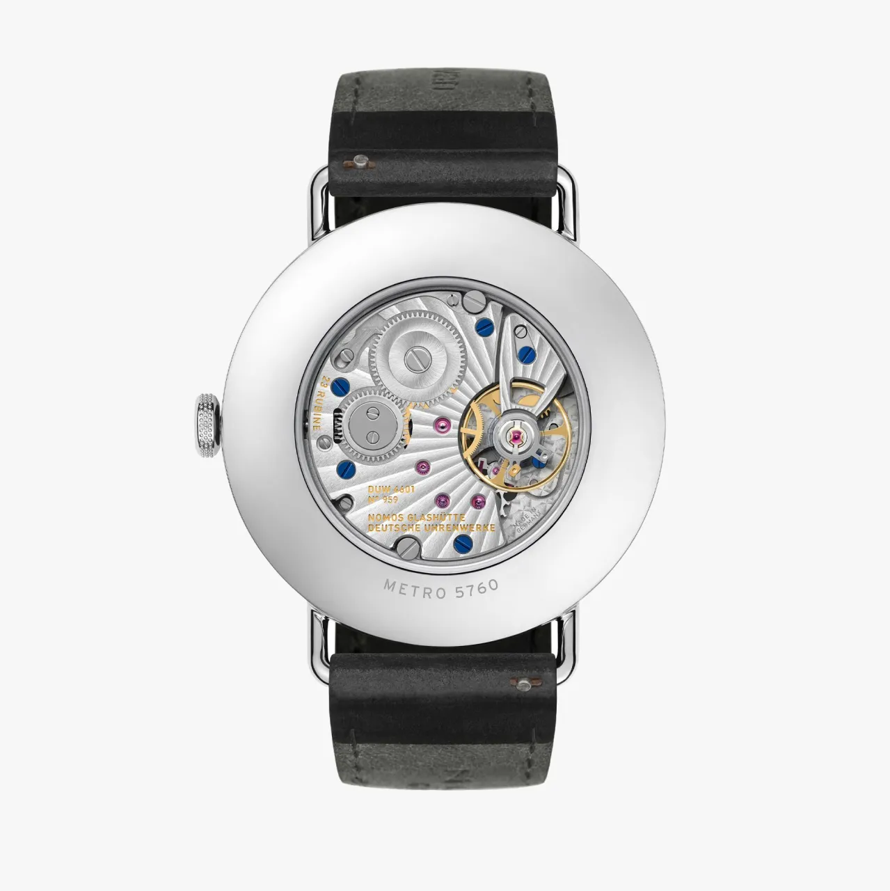 NOMOS Metro 38 Date Otomatik White Silver Plated 1102 detay görseli 1