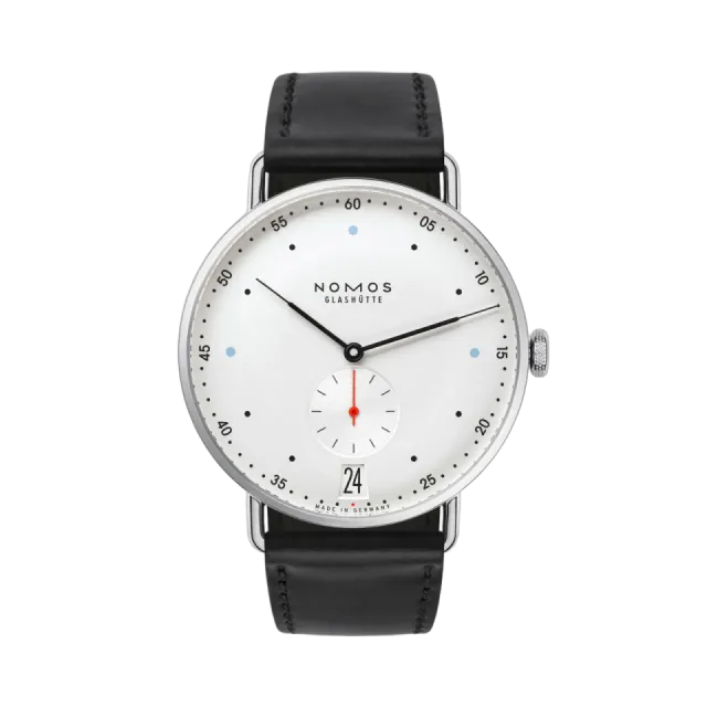 NOMOS Metro 38 Date Otomatik White Silver Plated 1102 Görsel 1