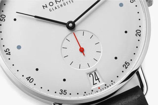 NOMOS Metro 38 Date Otomatik White Silver Plated 1102 Görsel 5