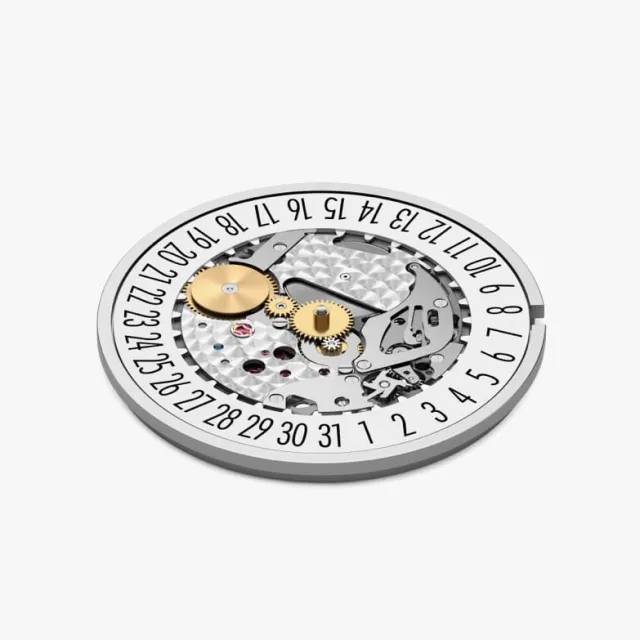 NOMOS Metro 38 Date Otomatik White Silver Plated 1102 Görsel 13