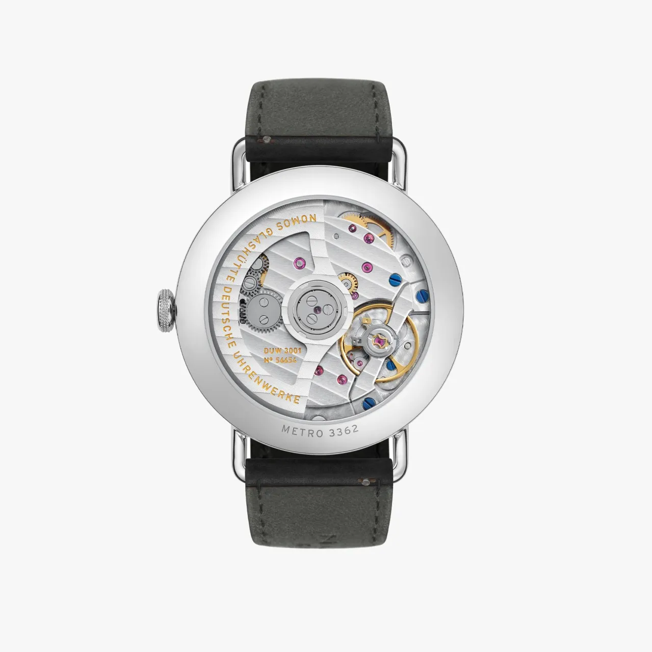 NOMOS Glashütte Metro Neomatik Otomatik Beyaz Gümüş Plaka 1106 detay görseli 1
