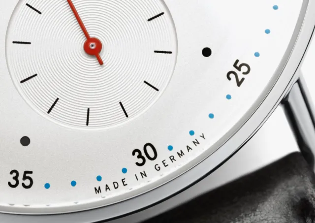 NOMOS Glashütte Metro Neomatik Otomatik Beyaz Gümüş Plaka 1106 Görsel 3