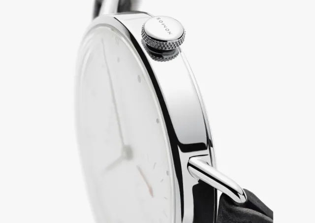 NOMOS Glashütte Metro Neomatik Otomatik Beyaz Gümüş Plaka 1106 Görsel 6