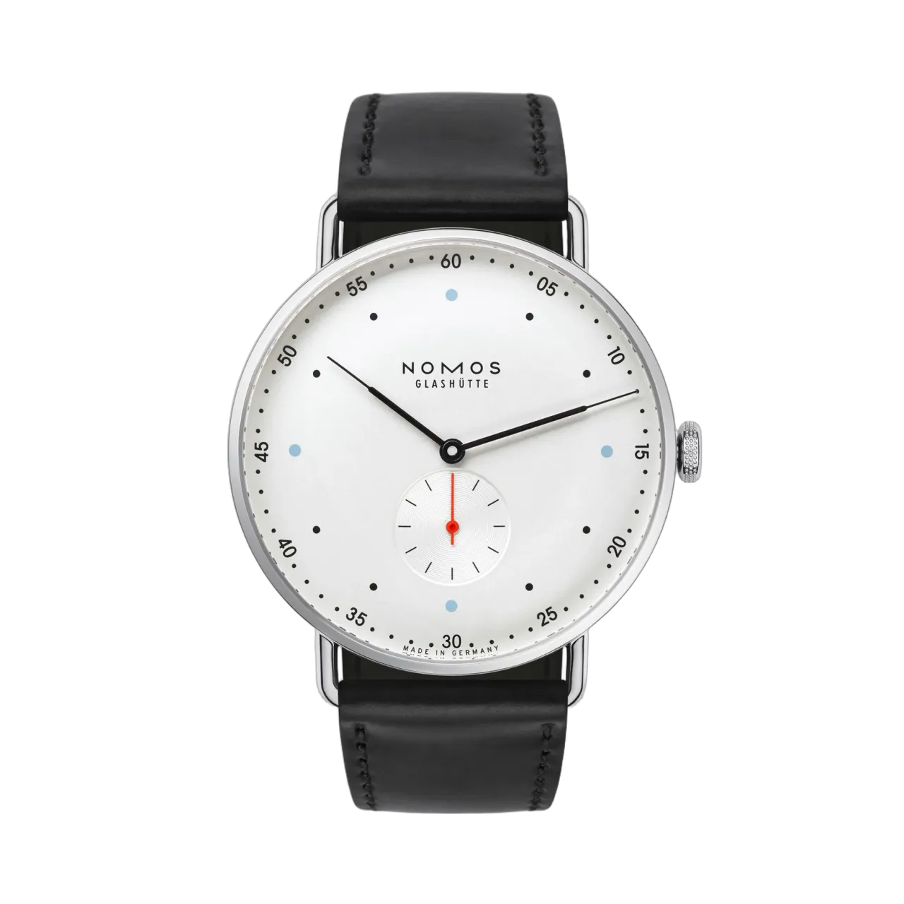 NOMOS Metro 38 Otomatik Beyaz Gümüş Plaka 1108